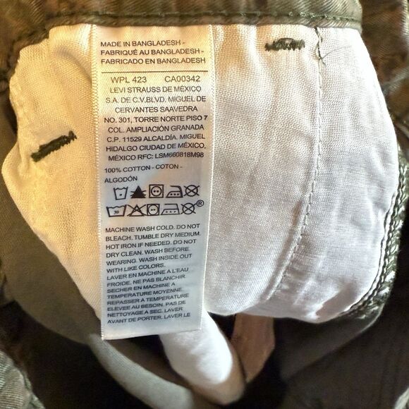 Levi Strauss Signature Men’s Shorts Camouflage Size 42 Cargo Shorts New - Picture 5 of 8